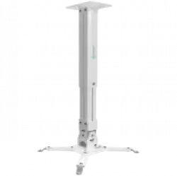 ONKRON Projector Mount Ceiling Adjustable Bracket up to 22 lbs Projectors, White