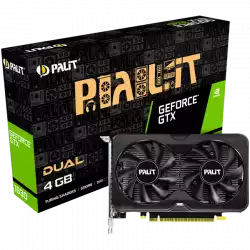 Palit GeForce GTX 1630 Dual 4GB DDR6, 64 bit, 1x HDMI, 2x DP, PCI-E 3.0 x16, recom. power 300W, Pwr consump. 75W, 1x 6-pin pwr connector, NE6163001BG6-1175D