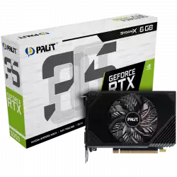 Palit GeForce RTX 3050 StormX 6GB GDDR6, 96 bit, 1x DP 1.4a, 1x HDMI 2.1, 1x DVI, Single fan, recomended PSU 300W, NE63050018JE-1070F.