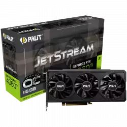 Palit GeForce RTX 4060Ti JetStream OC 16GB GDDR6, 128 bits, 1x HDMI 2.1, 3x DP 1.4a, three fan, 1x 8-pin Power connector, recommended PSU 650W, NE6406TU19T1-1061J