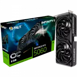 PALIT GeForce RTX 5060 Infinity 2 OC 8GB GDDR7 128 bit, 1x HDMI 2.1b, 3x DP 2.1b, 2 Fan, 1x 8-pin pwr connector, 550W, 262.1 x 126.3 x 40.1 mm, NE75060V19P1-GB2063L BULK                          