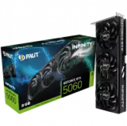 PALIT GeForce RTX 5060 Infinity 3 8GB GDDR7 128 bit, 1x HDMI 2.1b, 3x DP 2.1b, 2 Fan, 1x 8-pin pwr connector, 550W, 291.9 x 116.6 x 41.3 mm, NE75060019P1-GB2063S