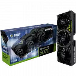 PALIT GeForce RTX 5070 GamingPro 12GB GDDR7 192 bit, 1x HDMI 2.1b, 3x DP 2.1b, 3 Fan, 1x 16-pin pwr connector, 650W, board size 331.9 x 127.1 x 60 mm, NE75070019K9-GB2050A
