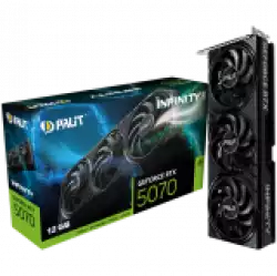 PALIT GeForce RTX 5070 Infinity 3 12GB GDDR7 192 bit, 1x HDMI 2.1b, 3x DP 2.1b, 3 Fan, 1x 16-pin pwr connector, 650W, board size 291.9 x 116.6 x 41.3 mm, NE75070019K9-GB2050S                          