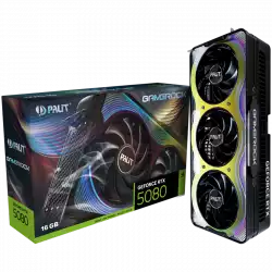 PALIT GeForce RTX 5080 GameRock 16GB GDDR7 256 bit, 1x HDMI 2.1b, 3x DP 2.1b, 3 Fan, 1x 16-pin pwr connector, 850W, 331.9 x 150 x 70.4 mm, NE75080019T2-GB2030G