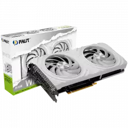 Palit RTX 4060Ti White 8GB GDDR6, 128 bits, 2310/2535 Mhz, 1x HDMI 2.1a, 3x DP 1.4a, two fan, 1x 8-pin Power connector, recommended PSU 650W, NE6406T019P1-1048L Palit RTX 4060Ti White 8GB GDDR6, 128 bits, 2310/2535 Mhz, 1x HDMI 2.1a, 3x DP 1.4a, two fan, 1x 8-pin Power connector, recommended PSU 650W, NE6406T019P1-1048L