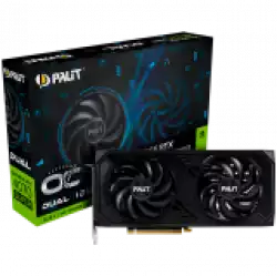 Palit RTX 4070 Super Dual OC 12GB GDDR6X, 192 bit, 1x HDMI 2.1a, 3x DP 1.4a, 2 Fan, 1x 16-pin Power connector, recommended PSU 750W, NED407SS19K9-1043D
