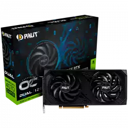 Palit RTX 4070 Super Dual OC 12GB GDDR6X, 192 bit, 1x HDMI 2.1a, 3x DP 1.4a, 2 Fan, 1x 16-pin Power connector, recommended PSU 750W, NED407SS19K9-1043D
