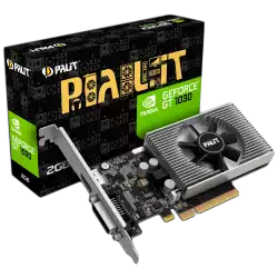 PALIT Video Card GeForce GT 1030 nVidia, 2GB DDR4, 64bit, DVI-D, HDMI, part# NE5103000646-1082F