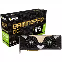 PALIT Video Card GeForce RTX 2080Ti nVidia, Gaming Pro OC 11GB GDDR6,352bit ,HDMI,DP1.4x3, USB TypeC part# NE6208TS20LC-150A