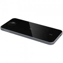 Prestigio ReVolt A5, 3-in-1 wireless charging station for iPhone, Apple Watch, AirPods, wilreless output for phone 7.5W/10W, wireless output for AirPods 5W, wireless output for Apple Watch 2.5W, material: aluminum+tempered glass, black+space grey color.