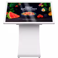 Prestigio Solutions IDS Indoor Totem Tilted 43 inches, 4K (3840x2160), Android 11: RK3399B/4GB/64GB, IR10TP, Power Plug EU.