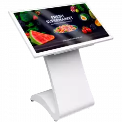 Prestigio Solutions IDS Indoor Totem Tilted 43 inches, 4K (3840x2160), Android 11: RK3399B/4GB/64GB, IR10TP, Power Plug EU.