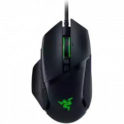 Razer Basilisk V3, 2nd-gen Razer Optical Mouse Switch rated for 70 million clicks, Optical Sensor - 26,000 DPI, 4-way Razer HyperScroll tilt wheel, Electronically actuated notched and free-spinning modes, Razer Speedflex Cable, Razer Chroma RGB
