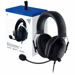 Razer BlackShark V2 X For PlayStation, Wired Console Headset, Black, Tri-Force Drivers 50
