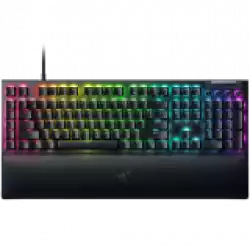 Razer BlackWidow V4 Mechanical Gaming Keyboard, US Layout, Green Switch, Razer Chroma™ RGB, 6 Macro Keys, Lubricated Stabilizers, Media Keys, Magnetic Wrist Rest, Up to 8000 Hz Polling Rate, Detachable Type C Cable