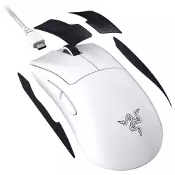 Razer DeathAdder V3 Pro - White Edition, Ergonomic Wireless Gaming Mouse, Speedflex Charging Cable USB Type C, 30000DPI, Optical Mouse Switches Gen-3, 63 g, Focus Pro 30K Optical Sensor