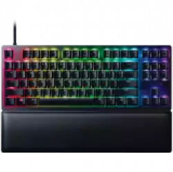 Razer Huntsman V2 Tenkeyless, Optical Gaming Keyboard (Clicky Optical Switch), US Layout, Doubleshot PBT Keycaps, Sound Dampening Foam, Razer Chroma™ RGB, Up to 8000Hz polling rate, Aluminum matte top plate