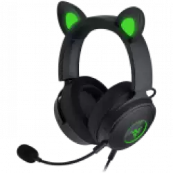 Razer Kraken Kitty V2 Pro, Gaming Wired Headset, Razer Chroma RGB, Stream Reactive Lighting, Docked Mode, 50 mm audio drivers, USB, Passive noise-canceling Microphone, Volume Control