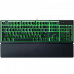 Razer Ornata V3 X US, Silent Membrane Switches, RGB Lighting, 1000 Hz Ultrapolling, UV coated ABS Keycaps, Soft-touch wrist rest