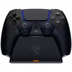 Razer Quick Charging Stand for PS5 - Midnight Black, Quick Charge, Curved Cradle Design, Matches Your PS5 DualSense Wireless Controller, Powered by USB (Controller not included)