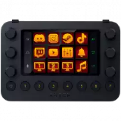 Razer Stream Controller, All-in-one Control Deck for Streaming, 12 Haptic Switchblade Keys, 6 Tactile Analog Dials, 2 Side LCD Screen, 8 Multi-Function Buttons, 2 meter USB-A to USB-C cable