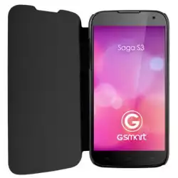 SAGA S3 FLIP COVER BLACK