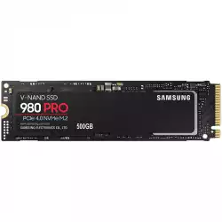 Samsung SSD 980 PRO 500GB Int. PCIe Gen 4.0 x4 NVMe 1.3c, V-NAND 3bit MLC, Read up to 7000 MB/s, Write up to 5100 MB/s, Elpis Controller, Cache Memory 512MB DDR4