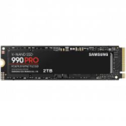 Samsung SSD 990 PRO 2TB PCIe 4.0 NVMe 2.0 M.2 V-NAND 3-bit MLC, 256-bit Encryption, Read 7450 MB/s Write 6900 MB/s