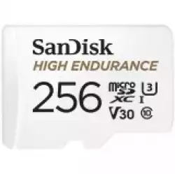 SanDisk High Endurance microSDXC 256GB + SD Adapter - for dash cams & home monitoring, up to 20,000 Hours, Full HD / 4K videos, up to 100/40 MB/s Read/Write speeds, C10, U3, V30