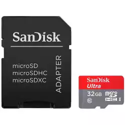 SANDISK High Endurance microSDHC 32GB + SD Adapter - for dash cams & home monitoring, up to 2,500 Hours, Full HD / 4K videos, up to 100/40 MB/s Read/Write speeds, C10, U3, V30