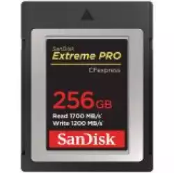 SANDISK Extreme PRO CFexpress Card Type B, 256GB, 1700MB/s Read, 1200MB/s Write