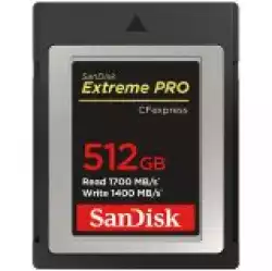 SANDISK Extreme PRO CFexpress Card Type B, 512GB, 1700MB/s Read, 1200MB/s Write