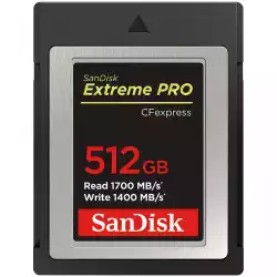 SANDISK Extreme PRO CFexpress Card Type B, 512GB, 1700MB/s Read, 1200MB/s Write