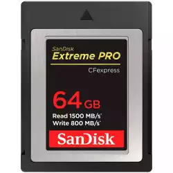 SANDISK Extreme PRO CFexpress Card Type B, 64GB, 1500MB/s Read, 800MB/s Write