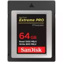SANDISK Extreme PRO CFexpress Card Type B, 64GB, 1500MB/s Read, 800MB/s Write