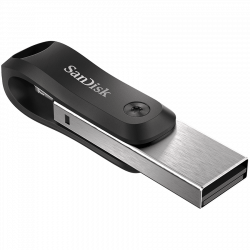 SANDISK iXpand Flash Drive Go 256GB - USB3.0 + Lightning - for iPhone and iPad