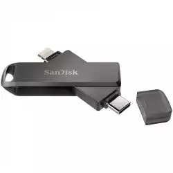 SANDISK iXpand Flash Drive Luxe 128GB - USB-C + Lightning - for iPhone, iPad, Mac, USB Type-C devices including Android
