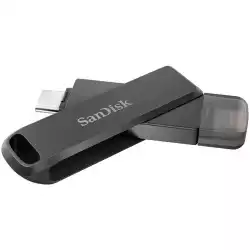 SANDISK iXpand Flash Drive Luxe 256GB - USB-C + Lightning - for iPhone, iPad, Mac, USB Type-C devices including Android