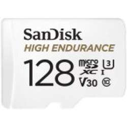 SANDISK MAX ENDURANCE microSDXC 128GB + SD Adapter 60,000 Hours