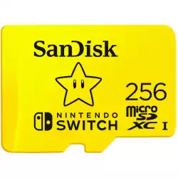 SANDISK microSDXC card for Nintendo Switch 256GB, up to 100MB/s Read, 60MB/s Write, U3, C10, A1, UHS-1