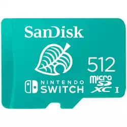 SANDISK microSDXC card for Nintendo Switch 512GB, up to 100MB/s Read, 60MB/s Write, U3, C10, A1, UHS-1