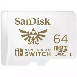 SANDISK microSDXC card for Nintendo Switch 64GB, up to 100MB/s Read, 60MB/s Write, U3, C10, A1, UHS-1