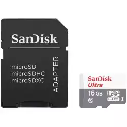 SANDISK Ultra Android microSDHC + SD Adapter 16GB 80MB/s Class 10