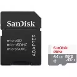 SANDISK Ultra microSDXC 64GB + SD Adapter 100MB/s Class 10 UHS-I- Tablet Packaging