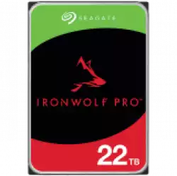 SEAGATE Ironwolf PRO Enterprise NAS HDD 22TB 7200rpm 6Gb/s SATA 256MB cache 8.9cm 3.5inch 24x7 for NAS RAID Rackmount systems BLK