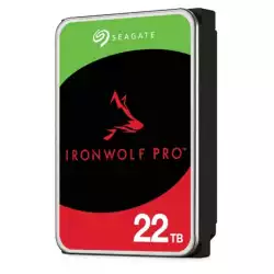 SEAGATE Ironwolf PRO Enterprise NAS HDD 22TB 7200rpm 6Gb/s SATA 256MB cache 8.9cm 3.5inch 24x7 for NAS RAID Rackmount systems BLK