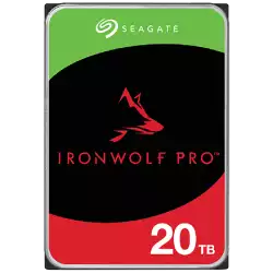SEAGATE Ironwolf PRO Enterprise NAS HDD 20TB 7200rpm 6Gb/s SATA 256MB cache 8.9cm 3.5inch 24x7 for NAS RAID Rackmount systems BLK