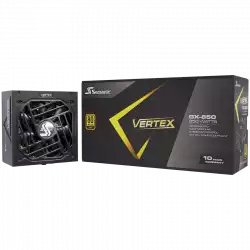 Seasonic VERTEX GX-850 Gold, ATX 3.0, 80 PLUS GOLD, 135mm FDB Fan, Fully Modular, PCIe Gen 5 Cable (12VHPWR) included, 10 Years Warranty (1VT85GFRT3A14X)