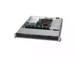 Шаси SUPERMICRO SuperChassis 815TQ-600WB, 1U Rack-Mountable,  Extended ATX, 3 slots, Индикатор - светодиод, PSU optional 600W, Черен